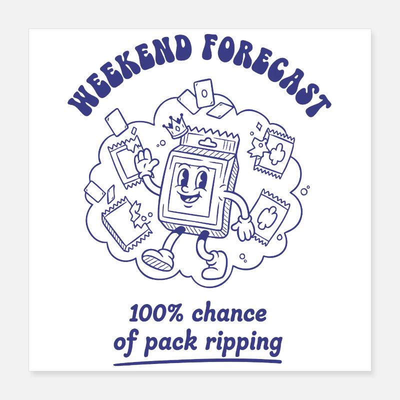 Prévisions du week-end : 100 % de chances de s’écraser Poster 40 x 40 cm