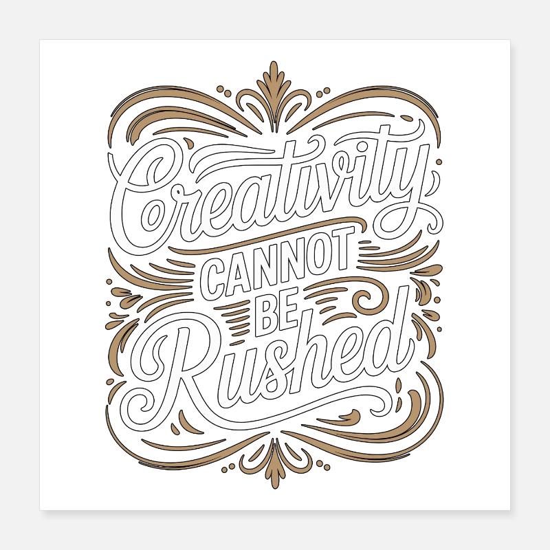 La créativité du graphiste ne peut pas être un artiste visuel Poster 40 x 40 cm