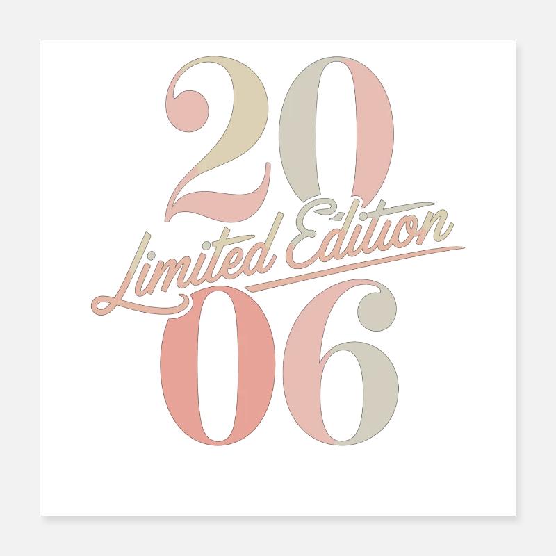Édition limitée anniversaire 2006 Poster 40 x 40 cm