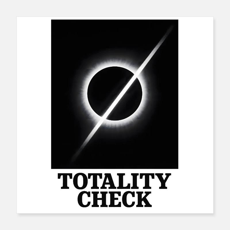 Totalité vérifiée | Eclipse Poster 40 x 40 cm