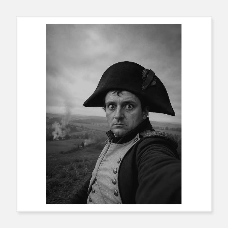 Selfie Napoléon Poster 40 x 40 cm