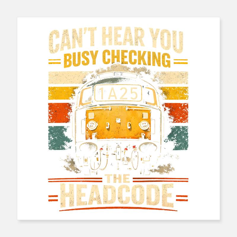 Höre nichts: Headcode | Trainspotting Poster 40x40 cm