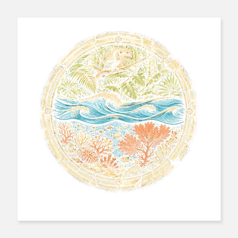 Belize Belizean Root Poster 16" x 16" (40x40 cm)