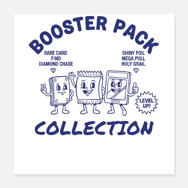 Collection de boosters Carte rare Trouver du Feuillet Brillant Poster 40 x 40 cm
