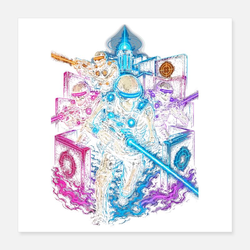 Laser Tag Poster 40 x 40 cm