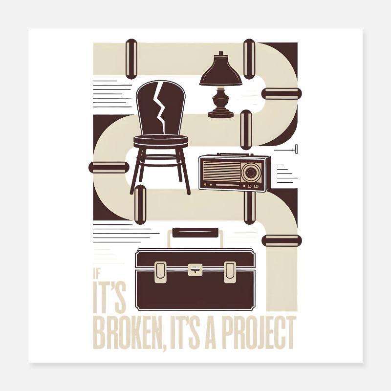 Broken? Project | Upcycling Repair Poster 16" x 16" (40x40 cm)