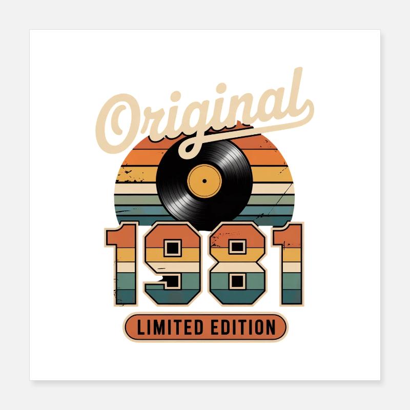 Limited Edition 1981 Poster 16" x 16" (40x40 cm)