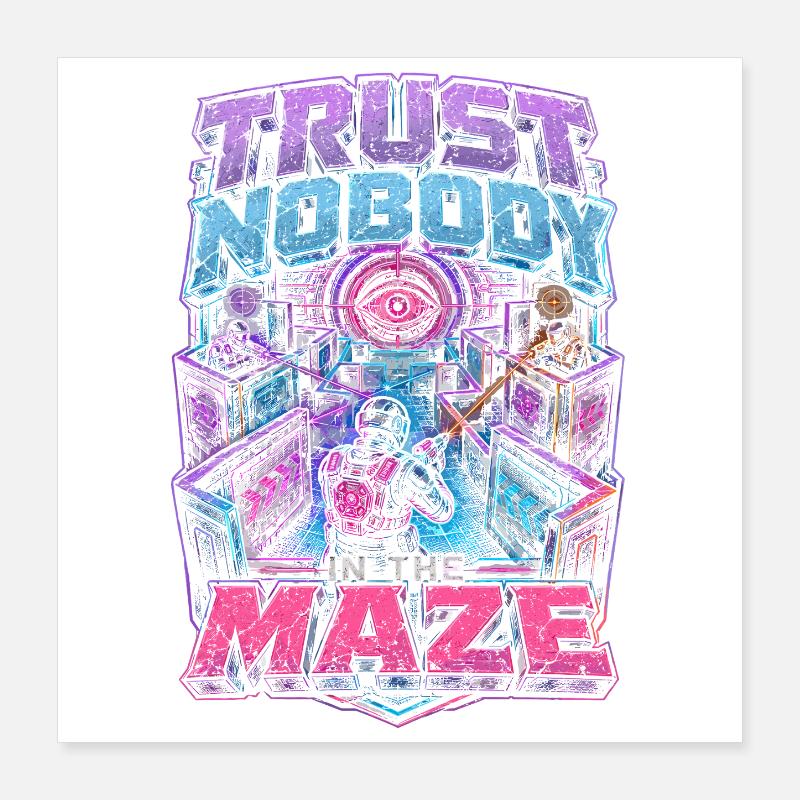 Laser Tag Poster 40 x 40 cm
