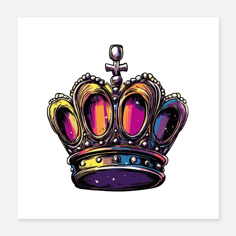 Crown Poster 16" x 16" (40x40 cm)