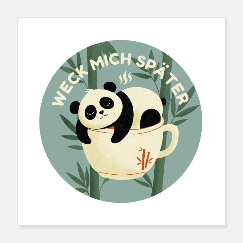 Dreamy Panda Poster 16" x 16" (40x40 cm)