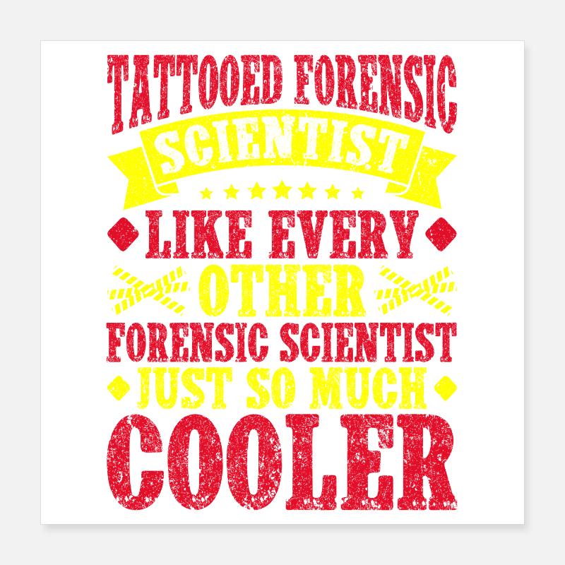 Forensic Science Major Just So Much Cooler Poster 40x40 cm