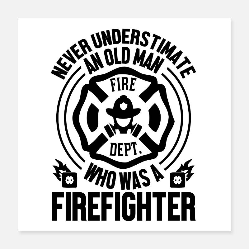 Fire brigade Poster 16" x 16" (40x40 cm)