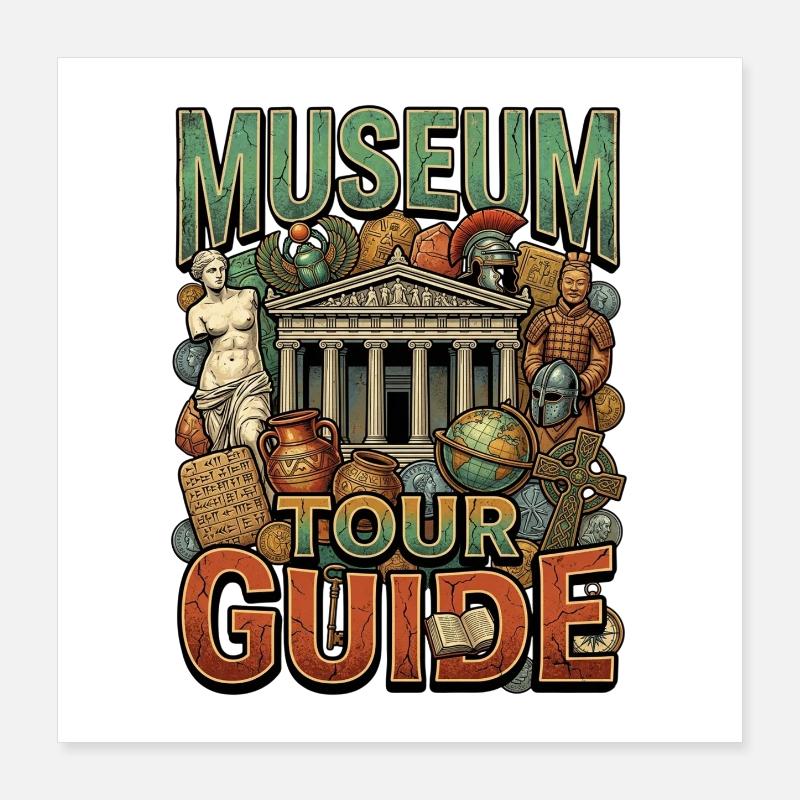 Museumstour Guide Poster 40x40 cm