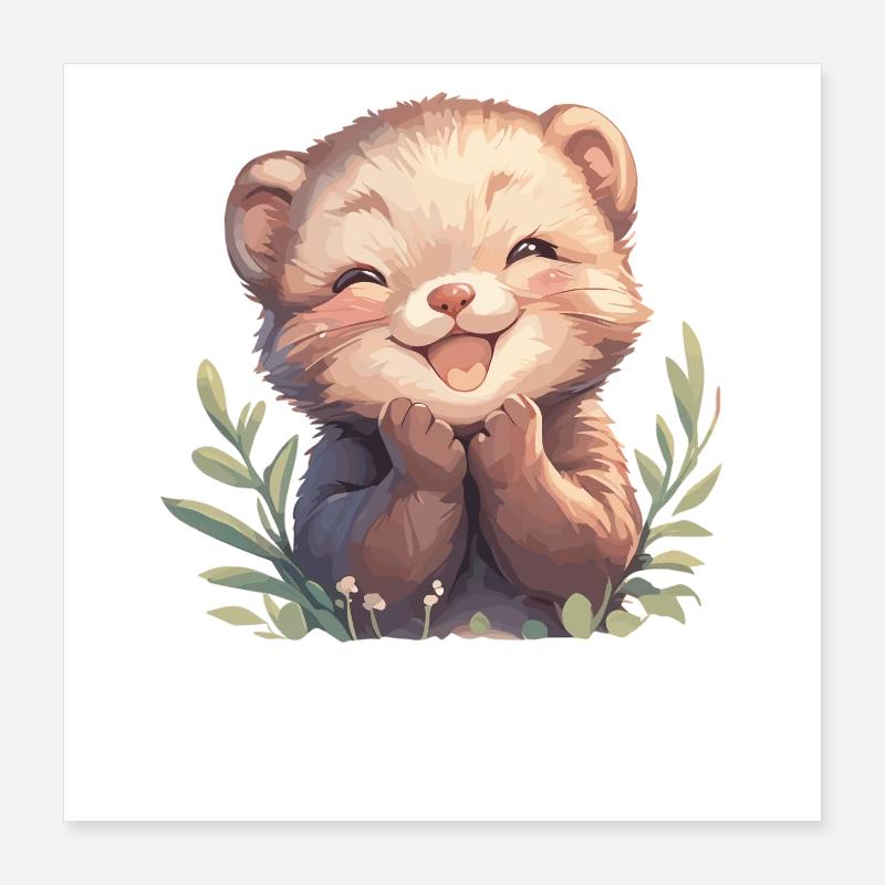 Mink Mink Poster 40 x 40 cm