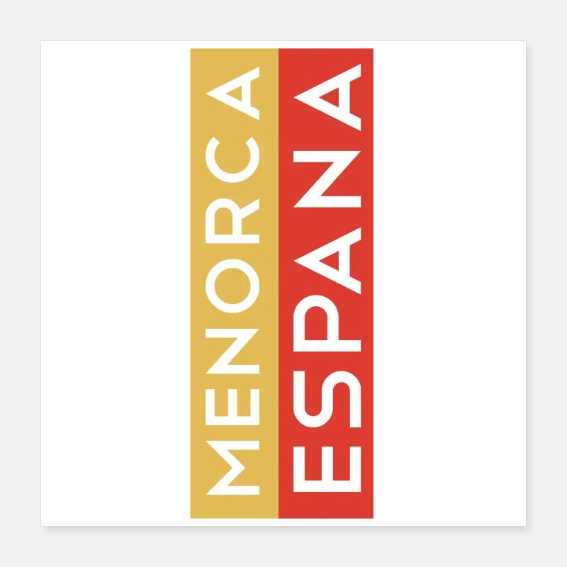 Menorca Souvenir T-Shirt Pullover Menorca Poster 40x40 cm