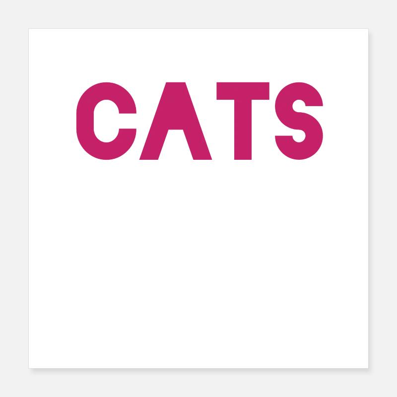 Gift idea for cat lover Poster 16" x 16" (40x40 cm)