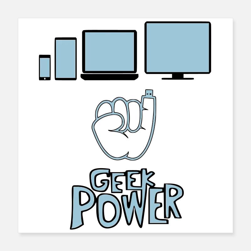 Geek Poster 40 x 40 cm