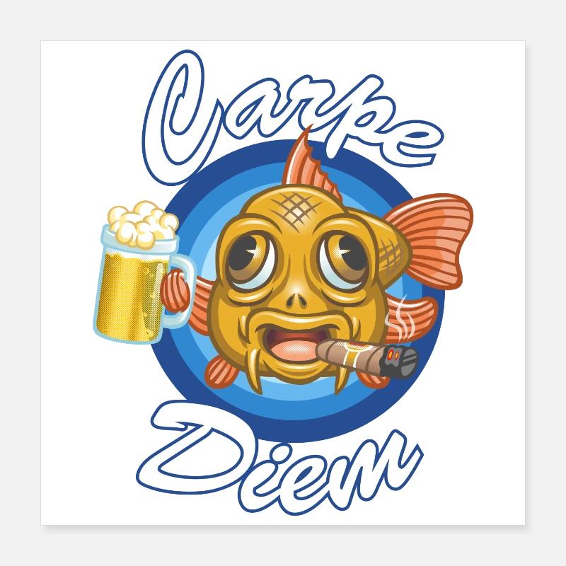 Carpe diem Poster 40 x 40 cm