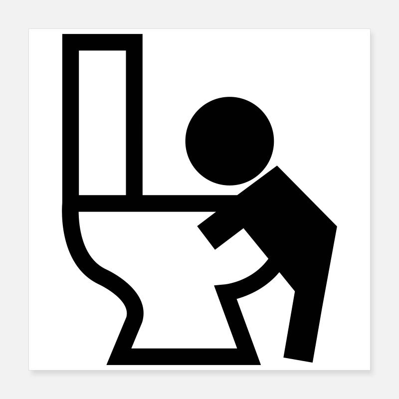 Erbrechen Puck Sick Poster 40x40 cm