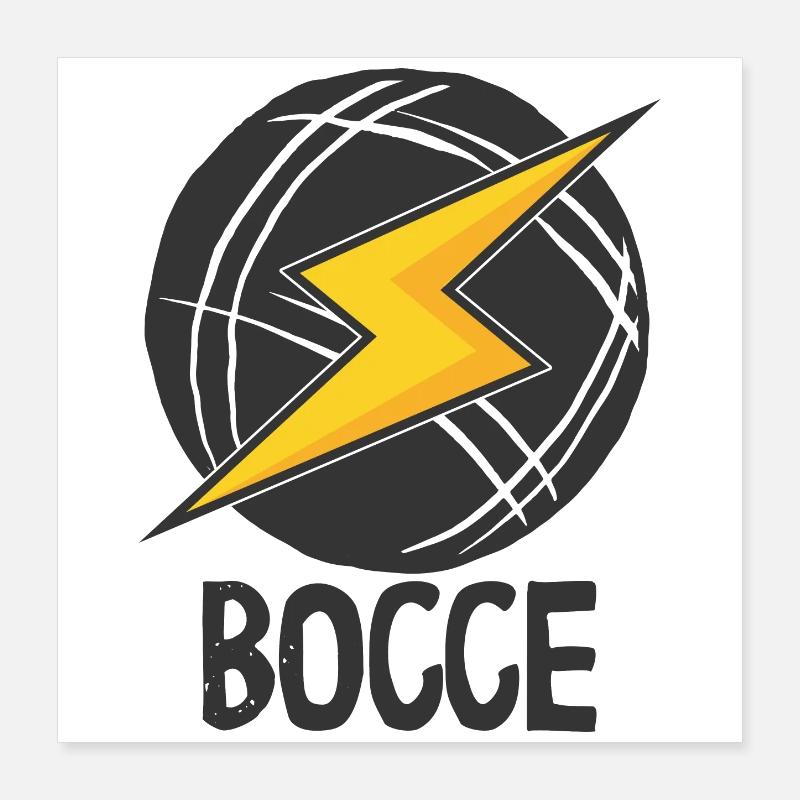 Bocce Spruch Bocce Ball mit Jack Bocci Game Bocce Poster 40x40 cm