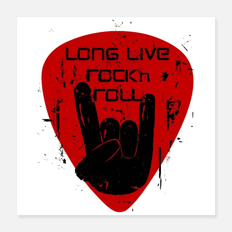 Lang lebe Rock'n'Roll Poster 40x40 cm