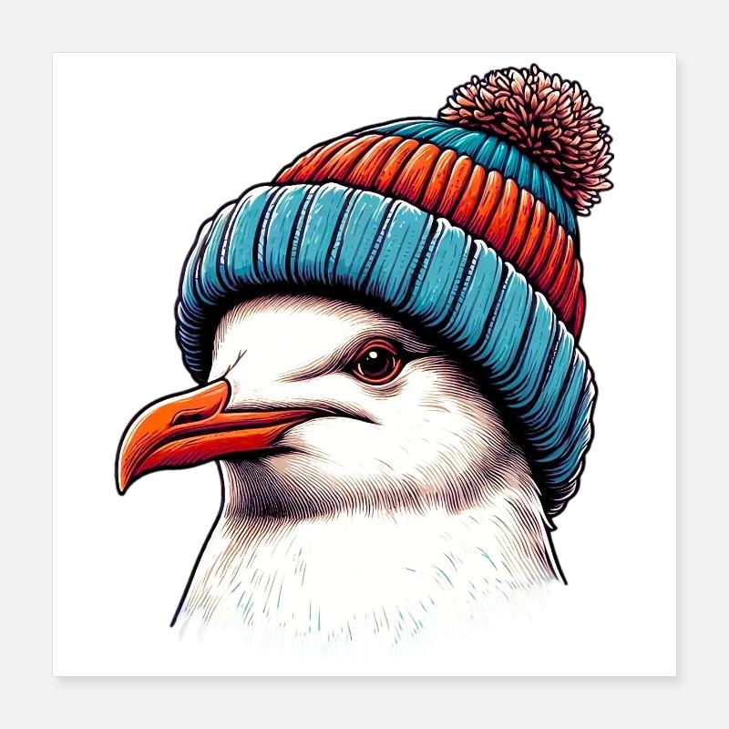 Mouette Poster 40 x 40 cm
