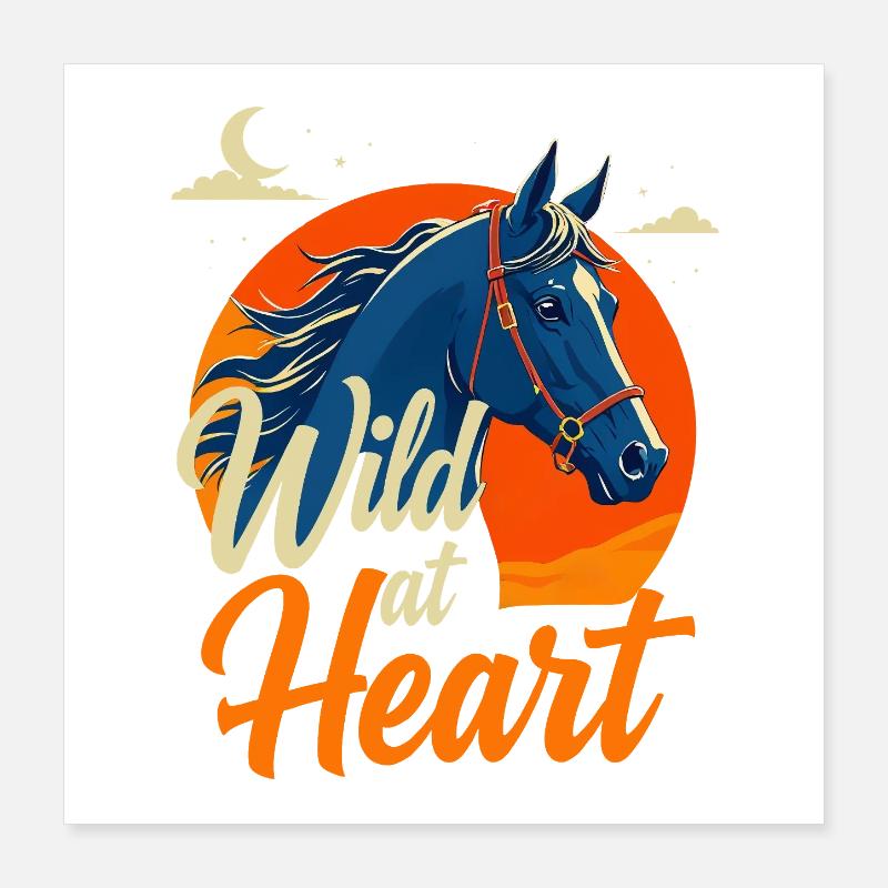 Wild at Heart Poster 40 x 40 cm