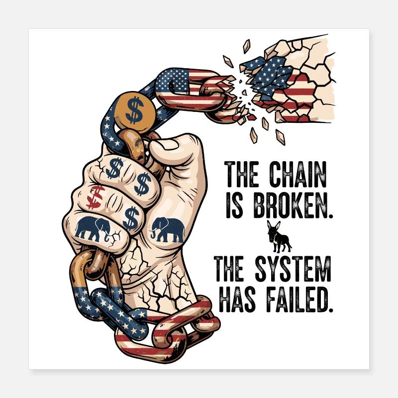 The System Has Failed Poster 40x40 cm