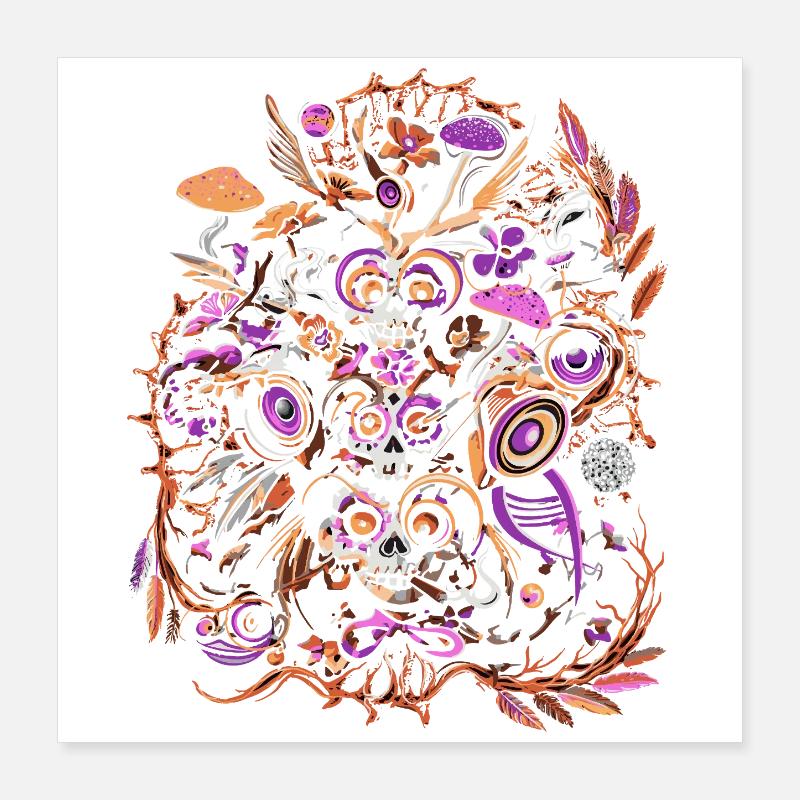 Karnevalsgeist Poster 40x40 cm