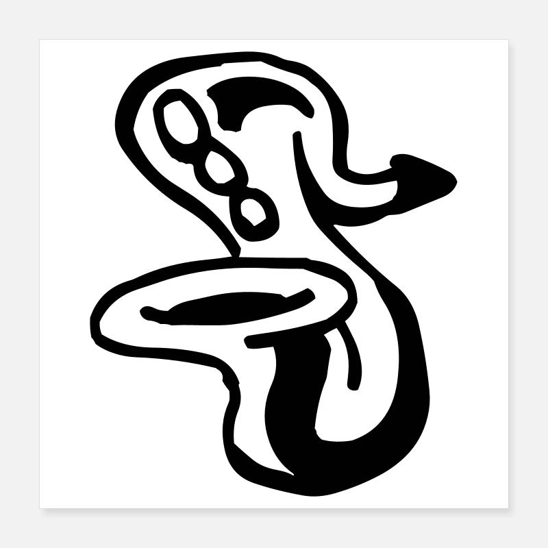 Saxophone Poster 16" x 16" (40x40 cm)