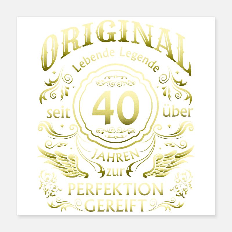 40 ans de maturation Poster 40 x 40 cm