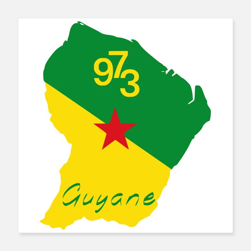 Guyane Poster 40 x 40 cm