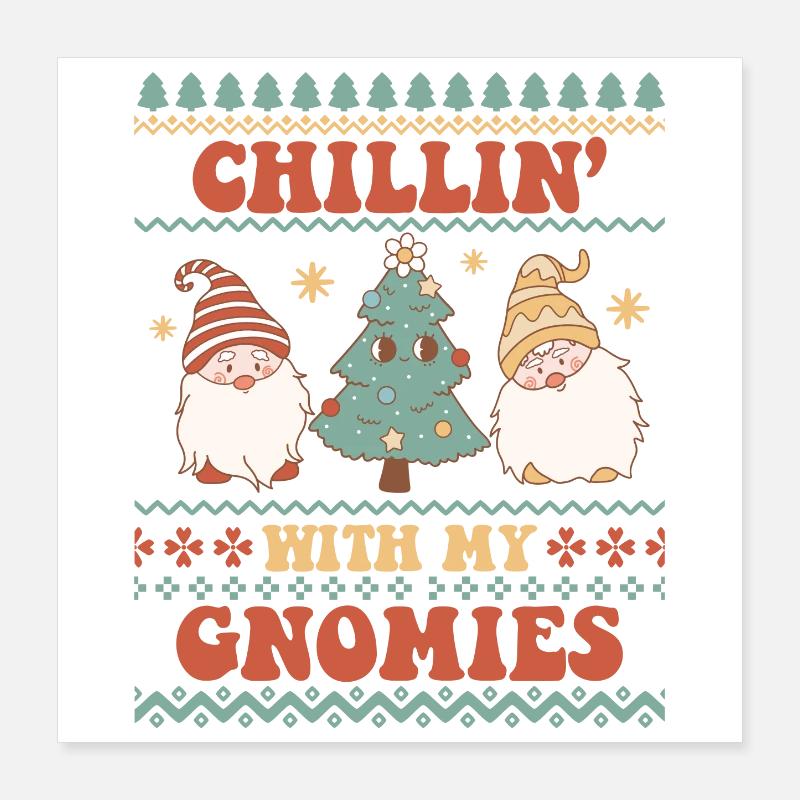 Hässlicher Weihnachtspullover Poster 40x40 cm