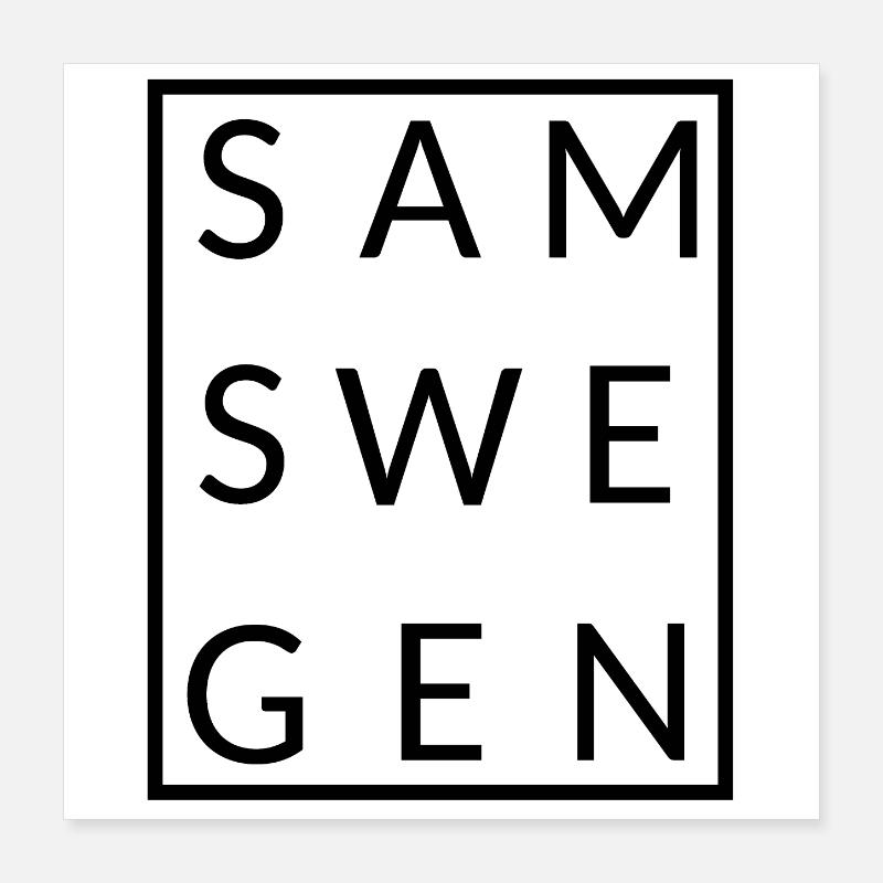 Samswegen framed Poster 16" x 16" (40x40 cm)