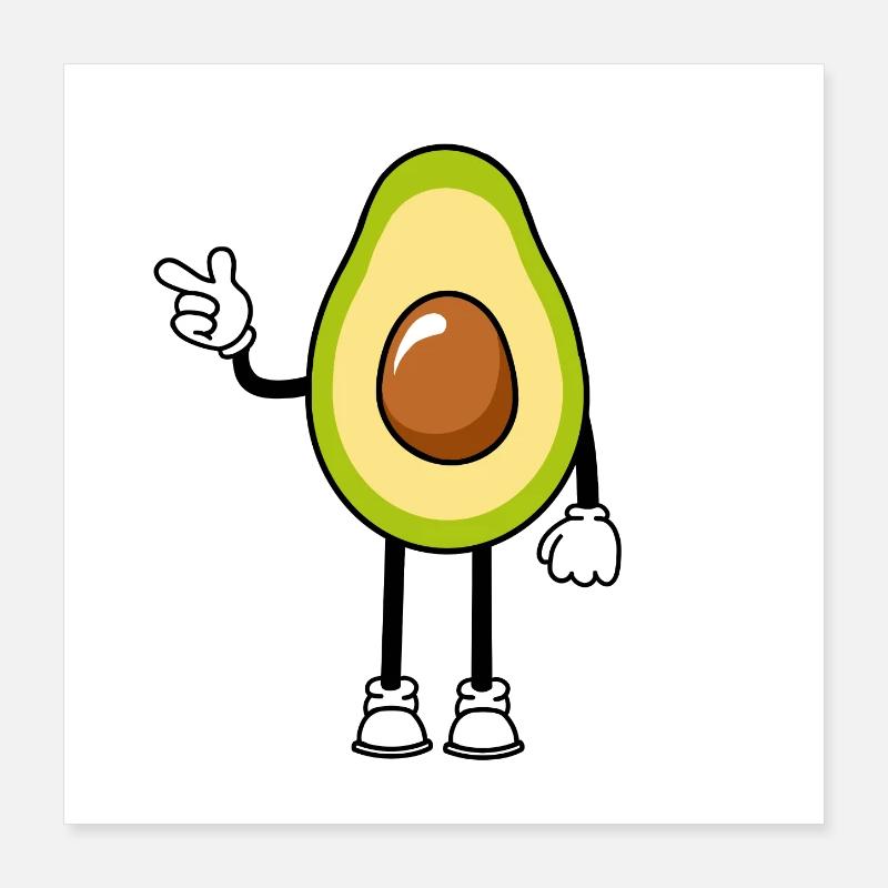 Avocado Poster 40x40 cm