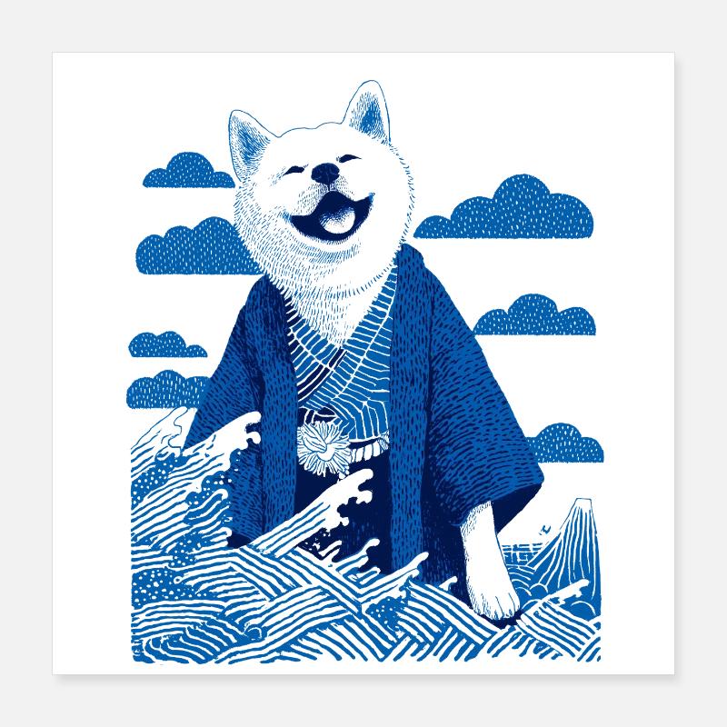 Shibu Kimono Poster 40 x 40 cm
