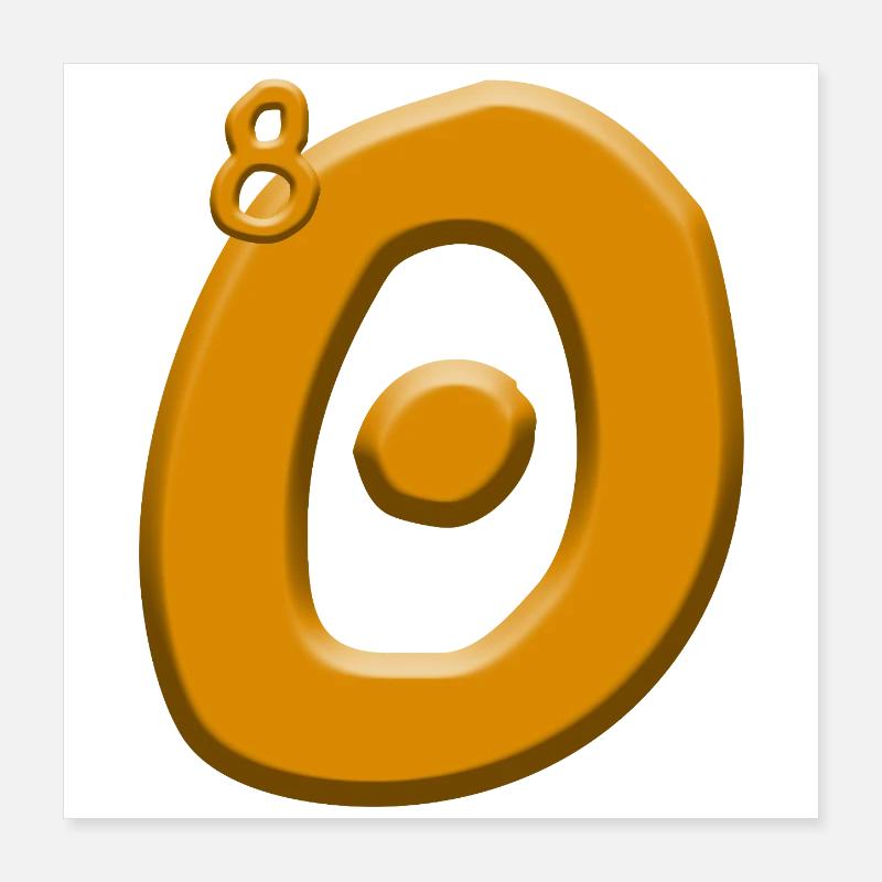 80. Geburtstag Poster 40x40 cm