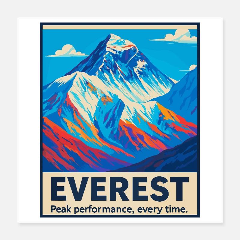 Everest – Performances de pointe Poster 40 x 40 cm