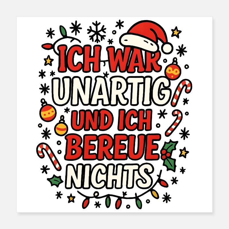 Christmas Poster 16" x 16" (40x40 cm)
