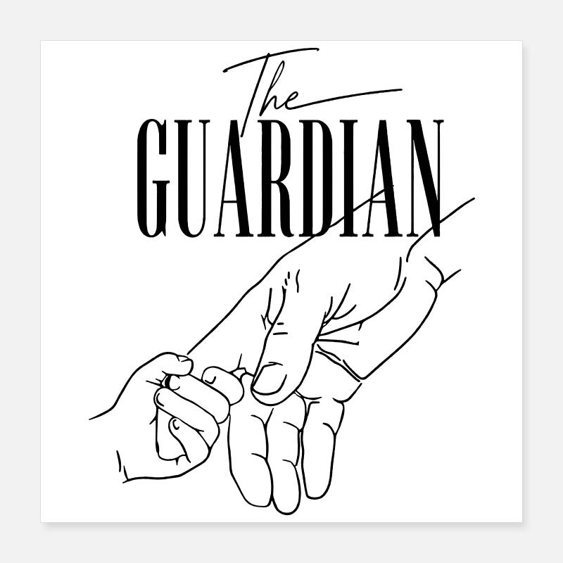THE GUARDIAN Poster 40x40 cm