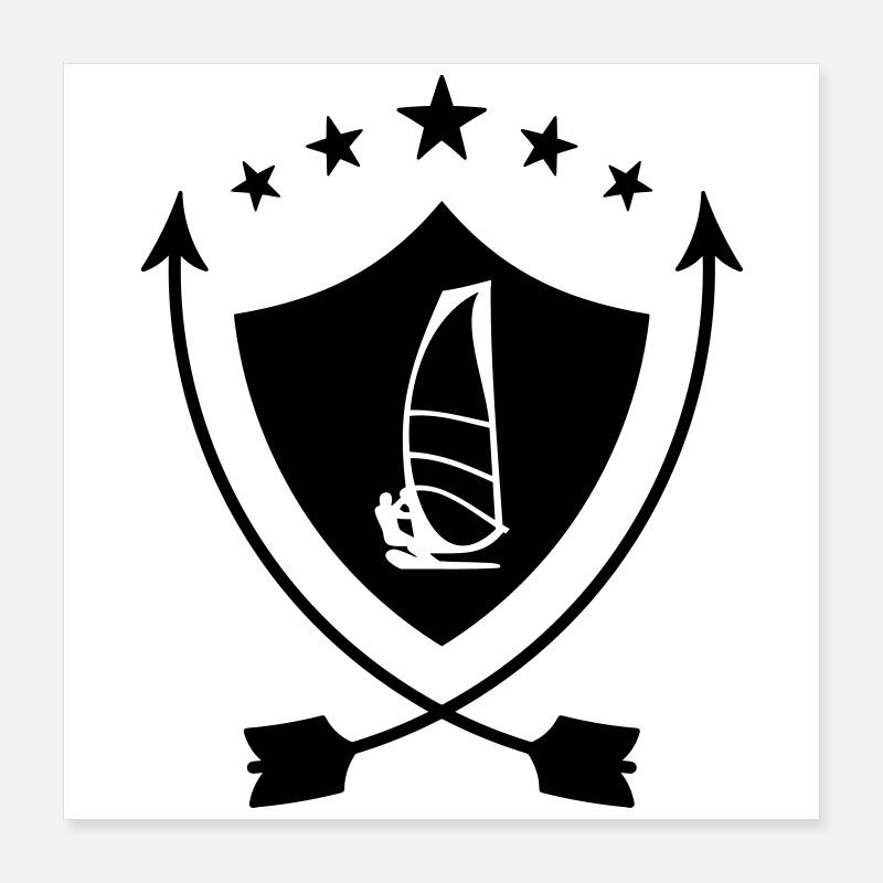 Windsurfen / Windsurfer / Windsurf / Windsurfing Poster 40x40 cm