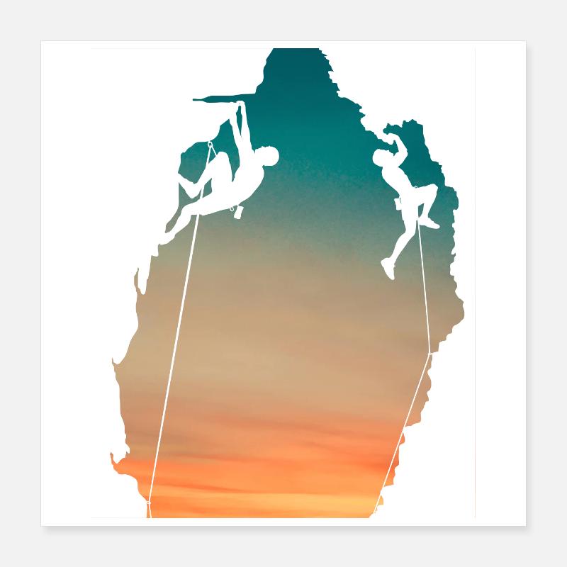 Climber Poster 16" x 16" (40x40 cm)