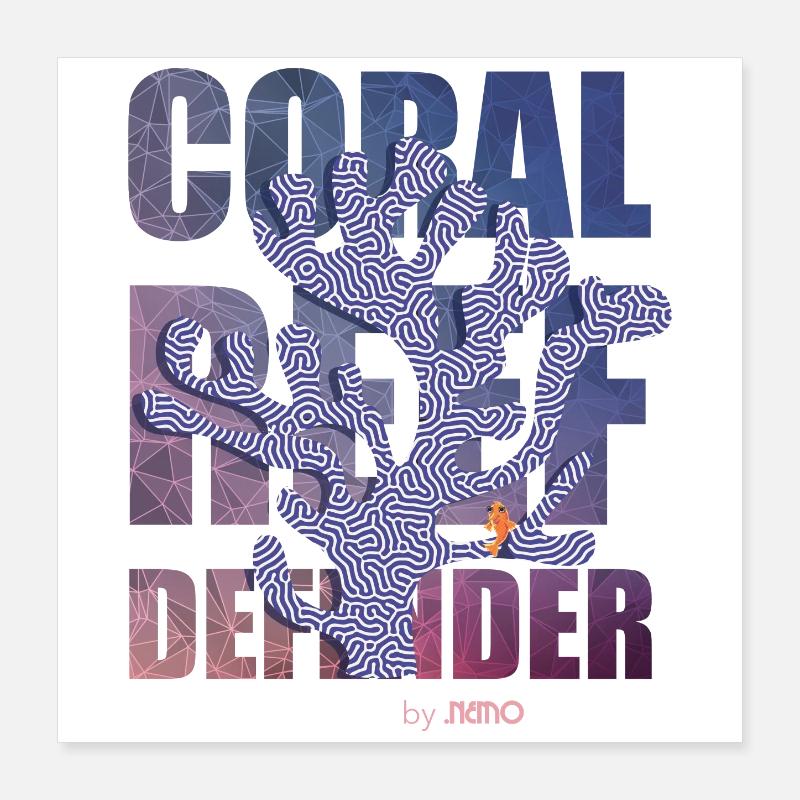Coral Defender Crew von . NEMO Poster 40x40 cm
