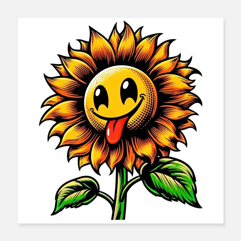 Sonnenblume Poster 40x40 cm