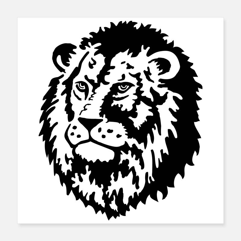 loewe raubkatze Poster 40x40 cm