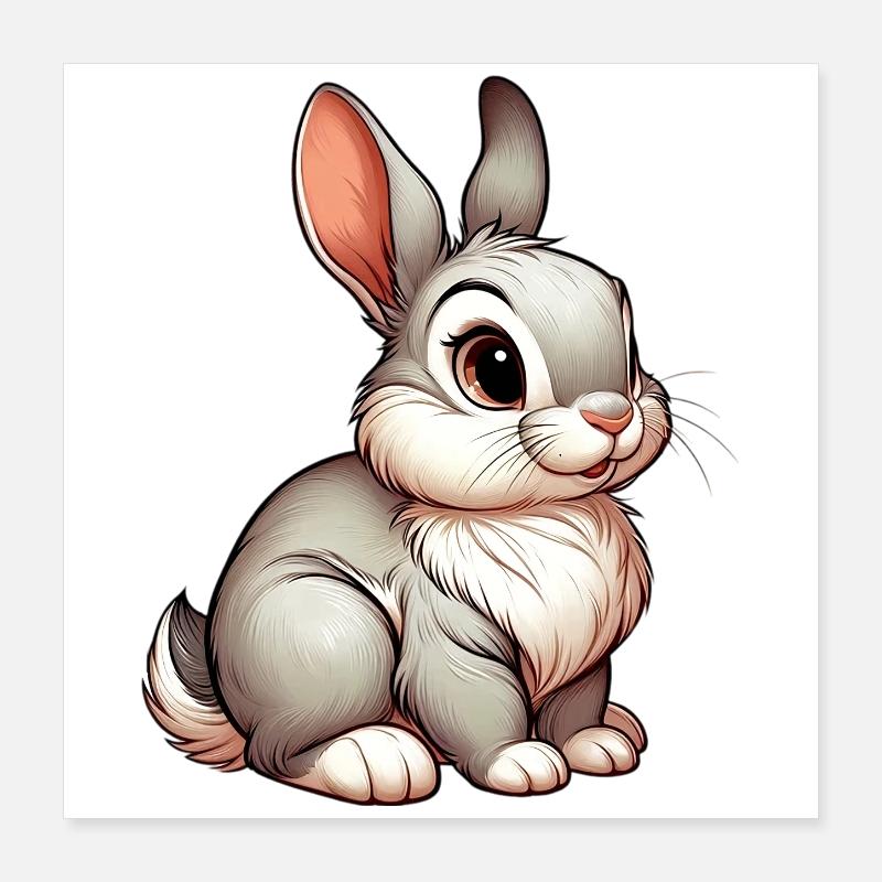 Lapin Poster 40 x 40 cm