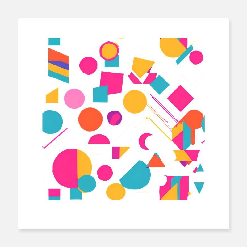Leuchtende Farben Poster 40x40 cm