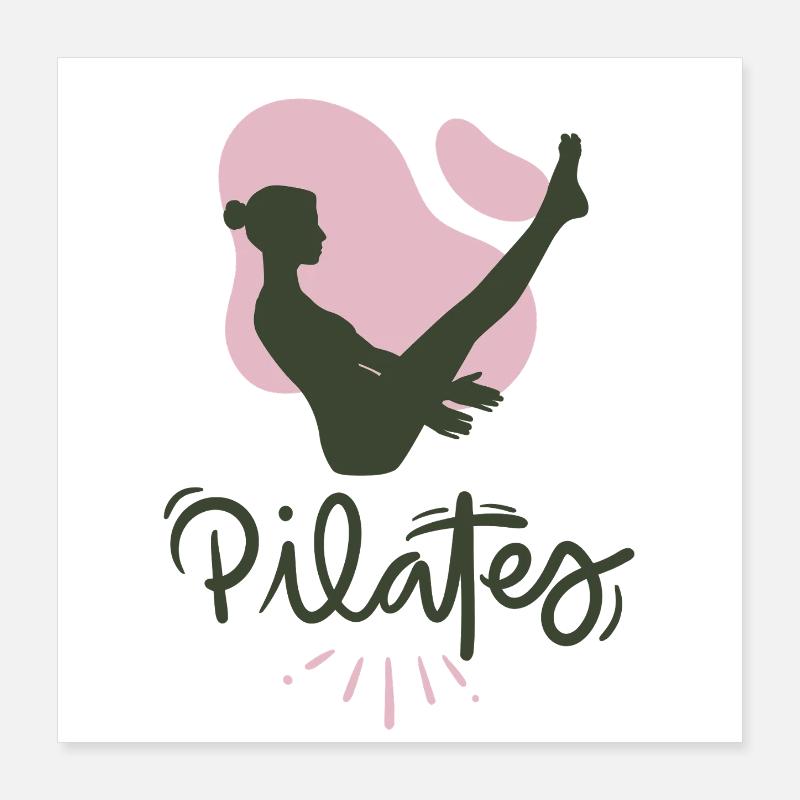 Pilates Poster 40x40 cm