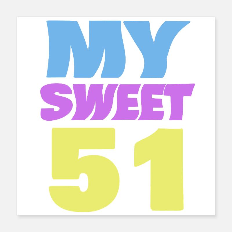 51 Poster 40 x 40 cm