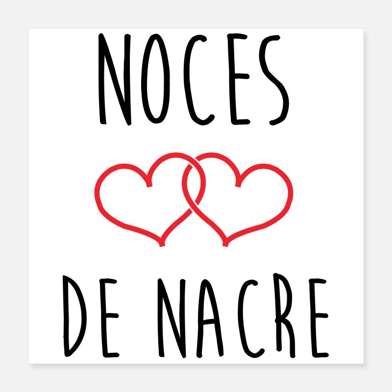 Perlemorsbryllup 42 års ægteskab Poster 40x40 cm